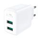 Сетевое зарядное устройство Acefast A33 2 USB QC белое Сетевое зарядное устройство Acefast A33 2 USB QC белое