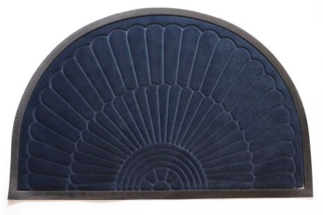 Килимок вхідний 60x90 см напівкруглий з бортом 2181/2