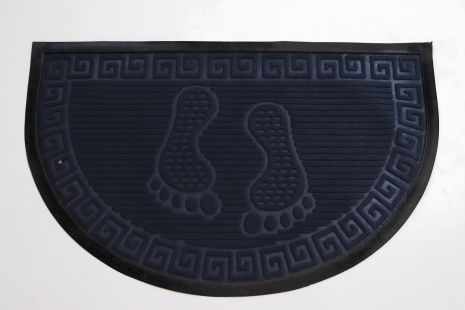 Полукруглый входной коврик с боротом 50x80 см (2182/5)