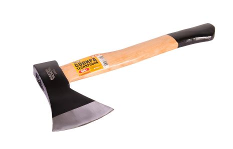 Топор 800 г с полимерной защитой и деревянной рукояткой 420 мм MASTERTOOL 05-0128 Топор 800 г с полимерной защитой и деревянной рукояткой 420 мм MASTERTOOL 05-0128