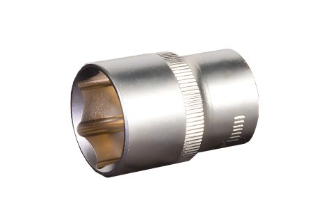 Шестигранна торцева головка 1/2" 21 мм L 40 мм CrV, MASTERTOOL 78-0021