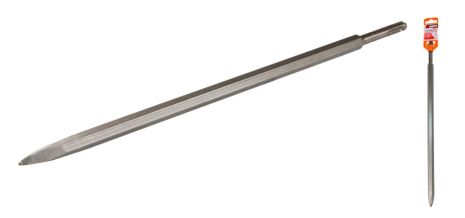 Зубило пика SDS-plus 400 x 14 мм с победитовой напайкой MASTERTOOL 1-01-400