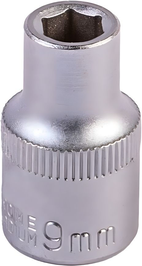 Торцева головка Mastertool 78-0009, 6-гранна, ½", 9 мм