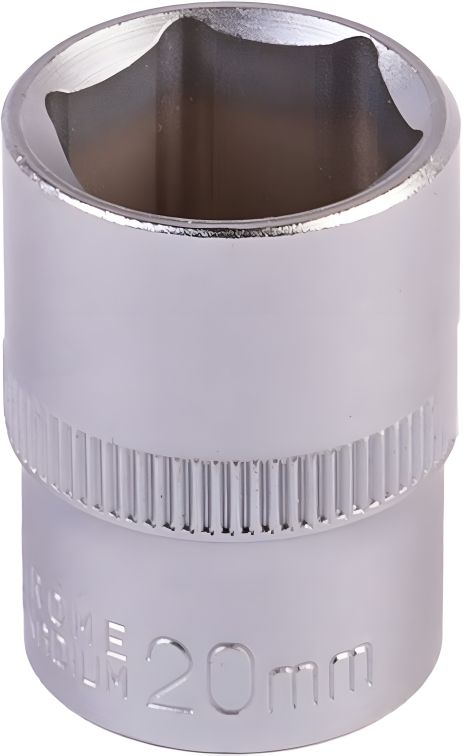 Торцева головка 6-гранна ½" 20 мм L 40 мм CrV MASTERTOOL 78-0020 Торцева головка 6-гранна ½" 20 мм L 40 мм CrV MASTERTOOL 78-0020