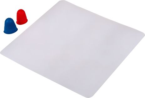 Набір для роботи з клейовим пістолетом: килимок 20х20 см, 2 наперстка, MASTERTOOL 42-0161