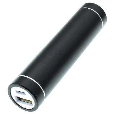 Корпус міні-повербанку DIY під АКБ 1x18650, USB-A, microUSB, 5V 1A, metal, black (комплект 3шт)