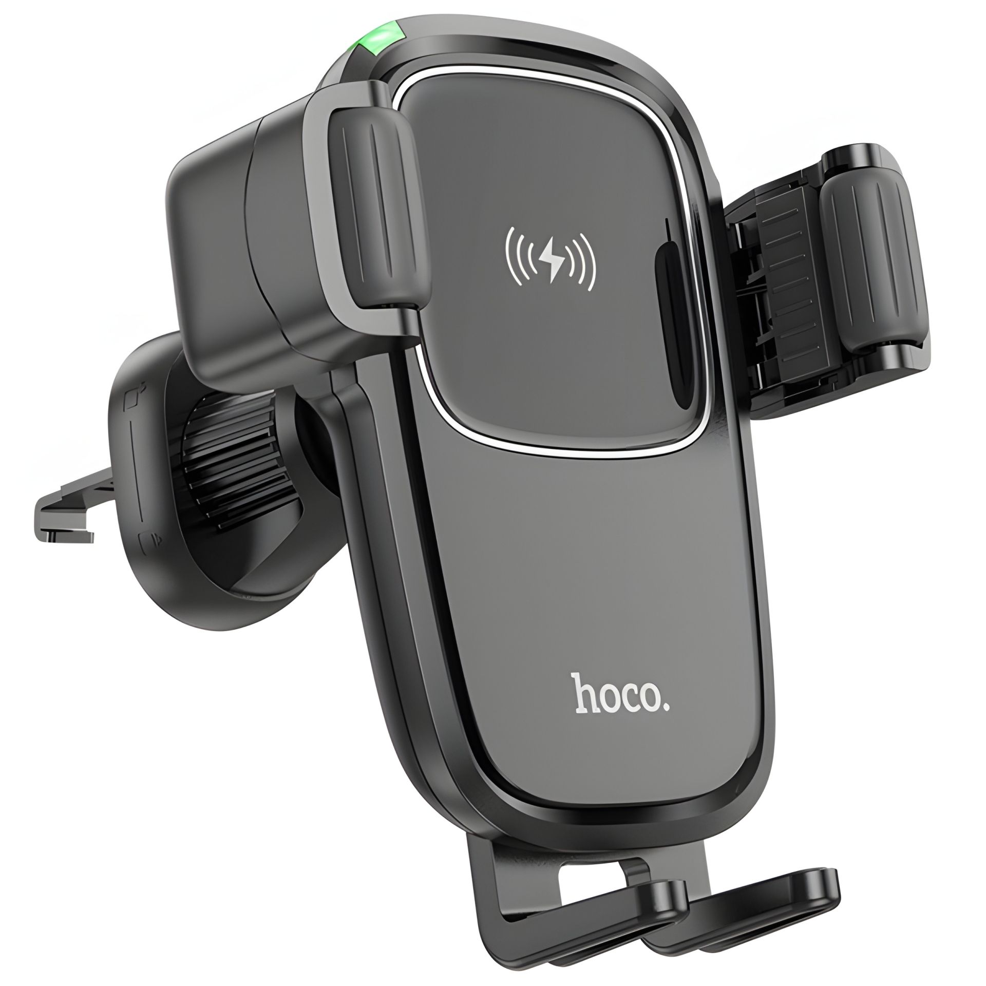 Автотримач Hoco HW1 Pro з функцією бездротової зарядки чорний Автотримач Hoco HW1 Pro з функцією бездротової зарядки чорний