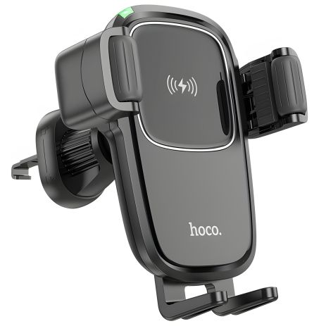 Автотримач Hoco HW1 Pro з функцією бездротової зарядки чорний Автотримач Hoco HW1 Pro з функцією бездротової зарядки чорний