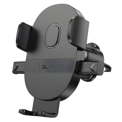 Автотримач Hoco H18 Mighty one-button car holder(air outlet) чорний Автотримач Hoco H18 Mighty one-button car holder(air outlet) чорний