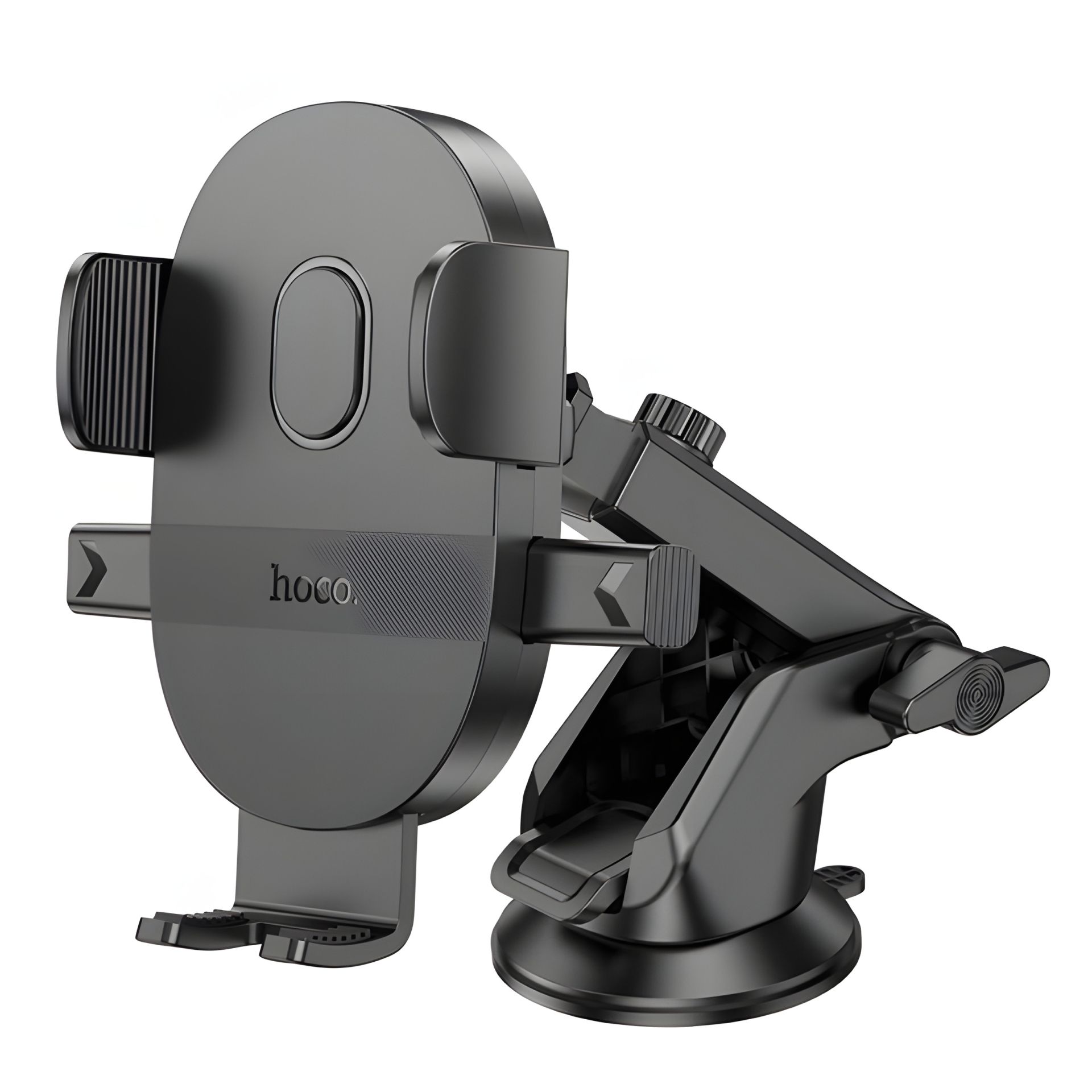 Автотримач Hoco H19 Mighty one-button car holder(center console) чорний Автотримач Hoco H19 Mighty one-button car holder(center console) чорний