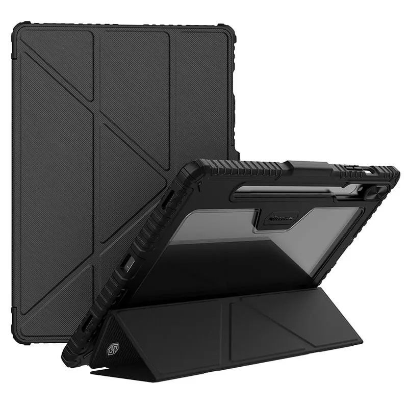Багатокутна кришка Nillkin Bumper Pro для Samsung Galaxy Tab S9+ / S10+ 12.4 '' Чорний Багатокутна кришка Nillkin Bumper Pro для Samsung Galaxy Tab S9+ / S10+ 12.4 '' Чорний