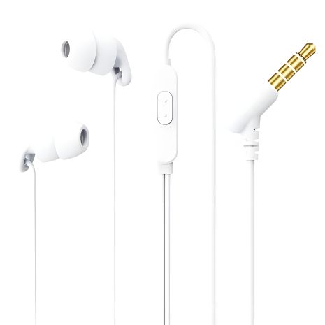 Ультрамягкие Вакуумные наушники для сна Remax RM-518 Soft And Cozy, силиконовые, с пассивным шумоподавлением, Белые Ультрамягкие Вакуумные наушники для сна Remax RM-518 Soft And Cozy, силиконовые, с пассивным шумоподавлением, Белые