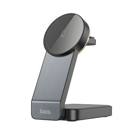 Зарядний пристрій Hoco CQ3 3в1 магнітний бездротовий, чорний