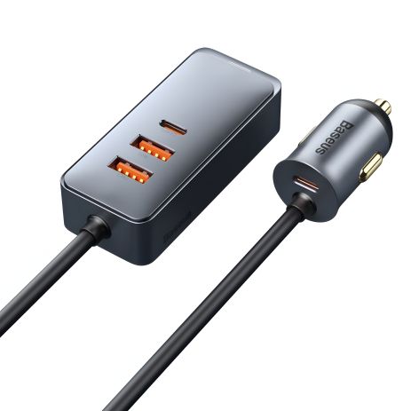 Автозарядний пристрій Baseus Share Together PPS multi-port 120W CCBT-A Сірий, 0G Автозарядний пристрій Baseus Share Together PPS multi-port 120W CCBT-A Сірий, 0G