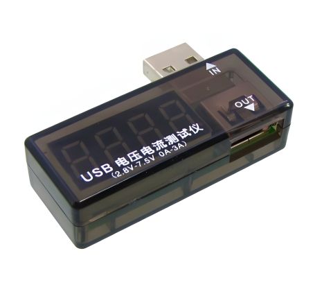 USB Тестер Aida A-3333 для измерения напряжения и тока при зарядке мобильного устройства USB Тестер Aida A-3333 для измерения напряжения и тока при зарядке мобильного устройства