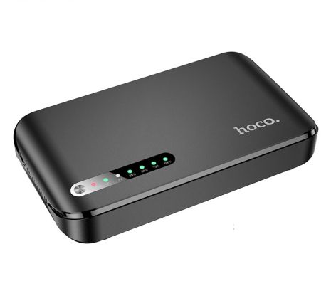 ДБЖ (USP) для роутера Hoco DB62 UPS (20000mAh/18W/1USB/1TypeC/5/9/12v/POE 15-24V/LED) black