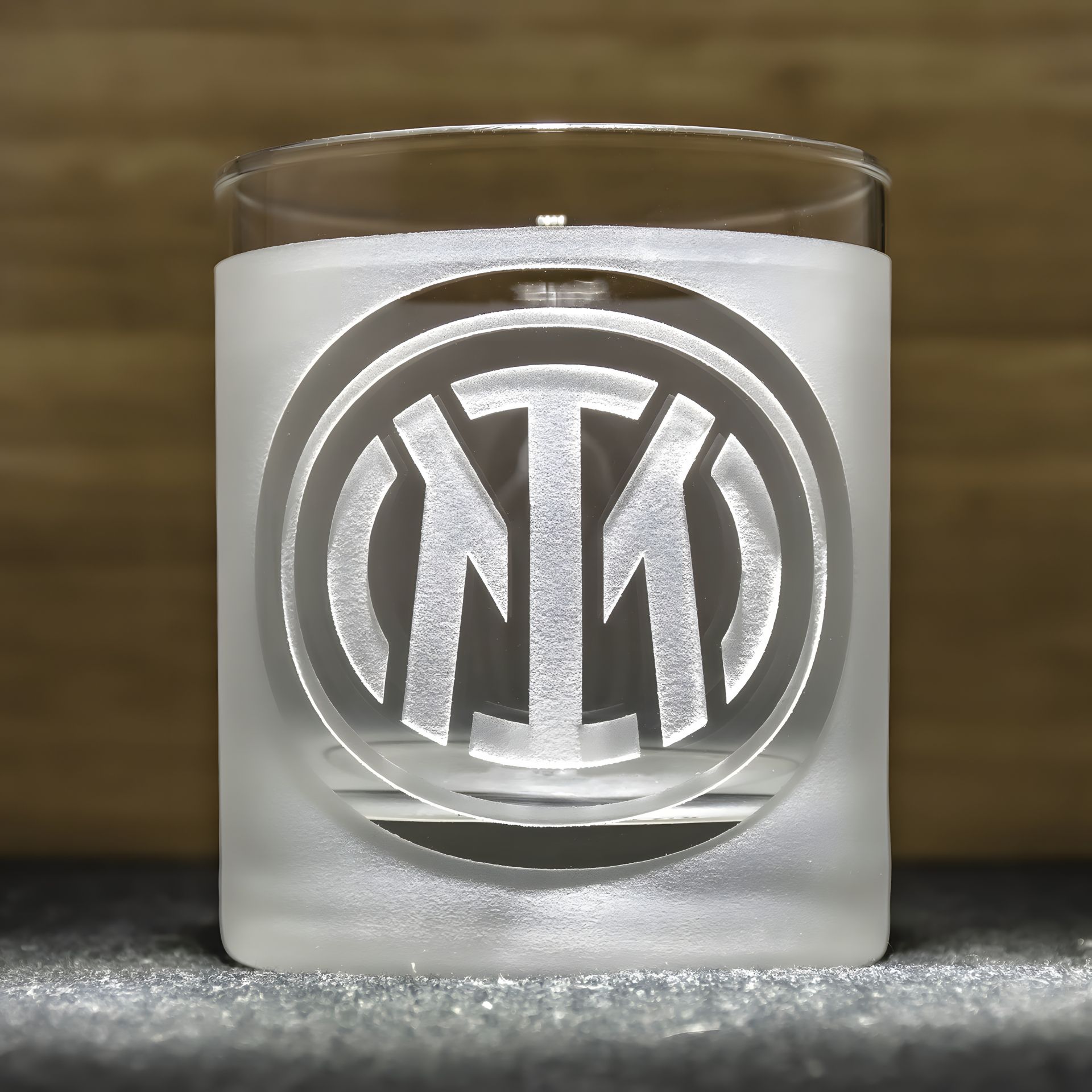 Склянка для віскі з логотипом ФК Інтер Inter Football Club Склянка для віскі з логотипом ФК Інтер Inter Football Club