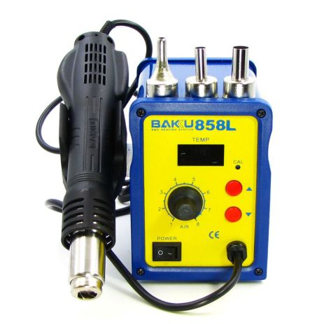 Паяльна станція Baku BK858L, фен із цифровим блоком регулювання (220V, 700W) Паяльна станція Baku BK858L, фен із цифровим блоком регулювання (220V, 700W)