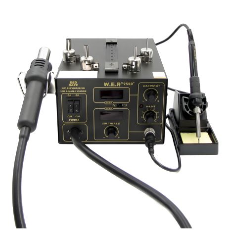 Компрессорная Паяльная Станция WEP 952D+, Фен, Паяльник Компрессорная Паяльная Станция WEP 952D+, Фен, Паяльник