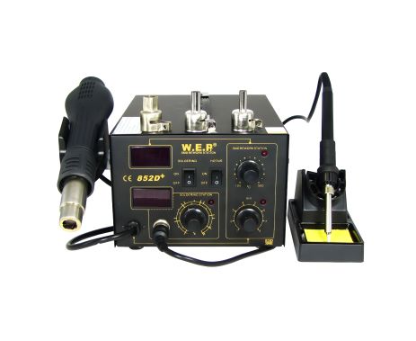 Паяльна WEP станція 852D+FAN, фен, паяльник Паяльна WEP станція 852D+FAN, фен, паяльник