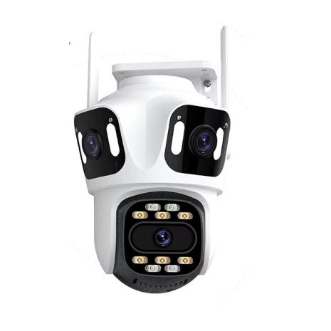 Зовнішня 15 MP IP WiFi камера QEARIM EP15+ ICSEE 3 Лінзи
