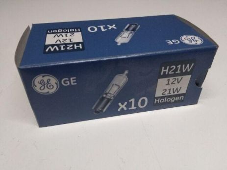 Лампа General Electric H21W 12V 21W BA9S Standart (53990.1K) 1 шт. (53990.10K)