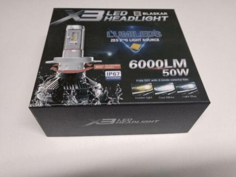 Лампа світлодіод 9005 50W Blaskar X3 LUMILEDS (пара)