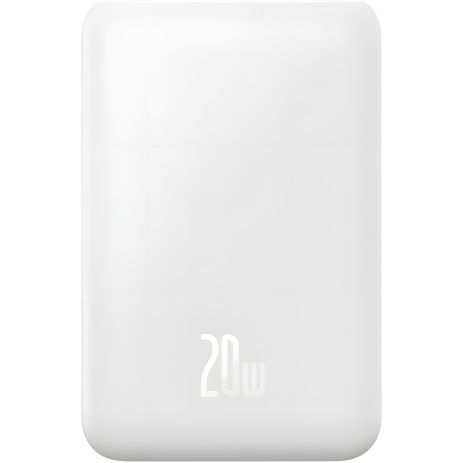 Повербанк Baseus Magnetic Mini Wireless Fast Charge 20000 mAh 20W White PPCX150002