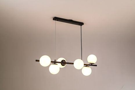 Подвесная люстра модели VALESO V GLD-23749-6B-BK