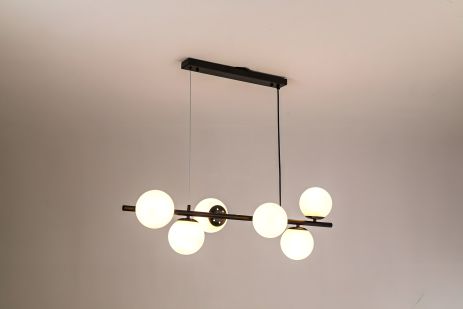 Подвесная люстра модели VALESO V GLD-23749-6B-BK