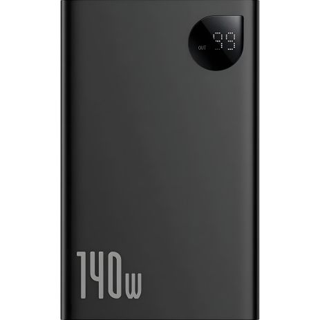 Baseus Adaman 140W Fast Charge Power Bank с Цифровым Дисплеем 24000mAh Черный P10021508113-00
