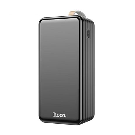 Повербанк HOCO Large Display Power Bank DB21 80000mAh | 4USB/Type-C/Lightning, 2.1A | black