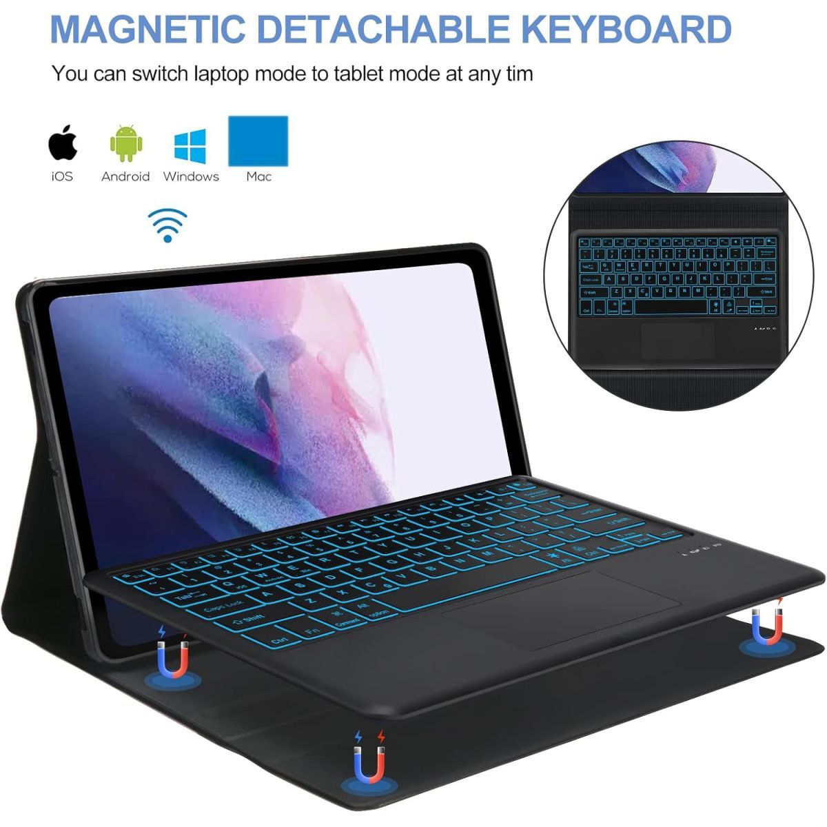 Чохол клавіатура для Xiaomi Redmi Pad 2 11 2025 Bluetooth Keyboard Чохол клавіатура для Xiaomi Redmi Pad 2 11 2025 Bluetooth Keyboard