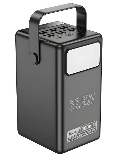 Hoco DB03 Endure Многофункциональный Повербанк с Лампой 100000mAh Черный 22.5W