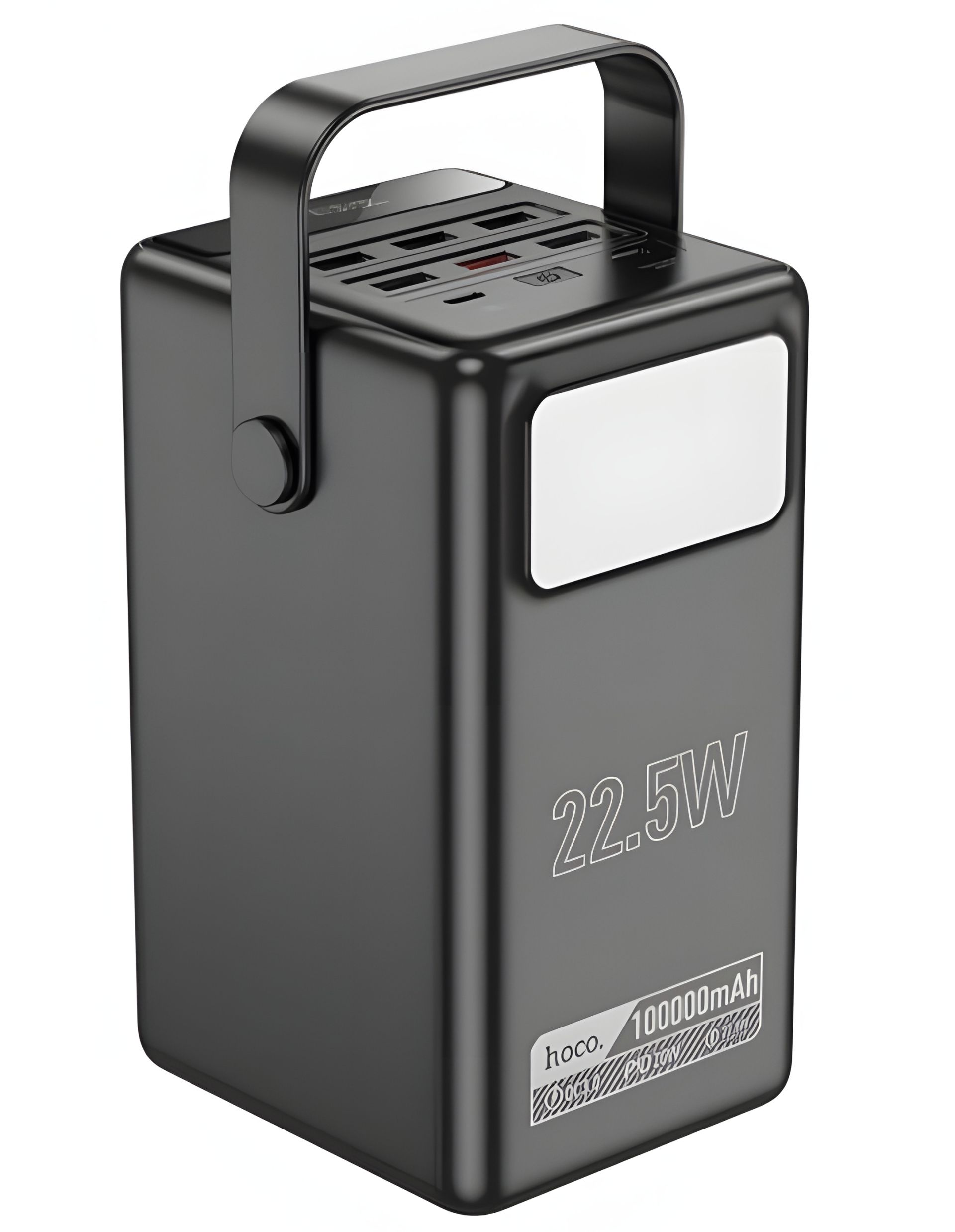 УМБ Hoco DB03 Endure 22.5W з ліхтариком, сумісний 100 000mAh Black УМБ Hoco DB03 Endure 22.5W з ліхтариком, сумісний 100 000mAh Black