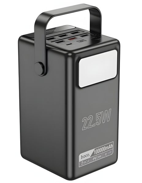 УМБ Hoco DB03 Endure 22.5W з ліхтариком, сумісний 100 000mAh Black УМБ Hoco DB03 Endure 22.5W з ліхтариком, сумісний 100 000mAh Black