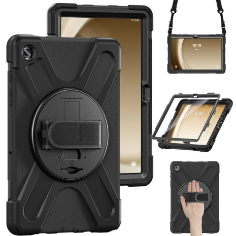 Чохол Rugged 3 Layers броньований протиударний з захистом-360 для Samsung Galaxy Tab A11+ Plus X230 X236 Чорний Чохол Rugged 3 Layers броньований протиударний з захистом-360 для Samsung Galaxy Tab A11+ Plus X230 X236 Чорний