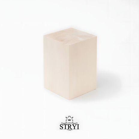 Деревянный брус STRYI для вырезания кружек, кукс или фигурок, липа, 100х100х200мм