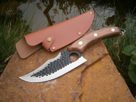 Нож для туризма, охоты и рыбалки Sonmelony RT-6ВМ с чехлом 27 см