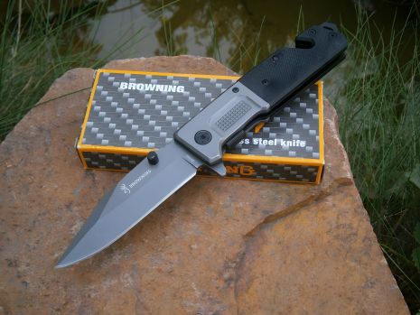 Ніж складаний Browning АК-10 з склобієм та стропорізом 23 см