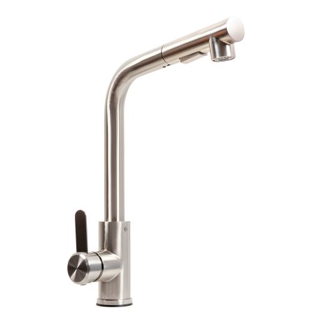 Кухонний змішувач з висувною лійкою FC-1 Platinum (brush) Кухонний змішувач з висувною лійкою FC-1 Platinum (brush)