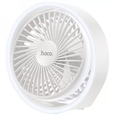 Настільний бездротовий вентилятор Hoco HX22 white