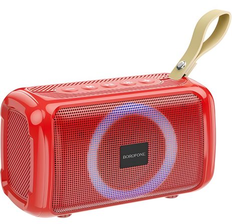 BOROFONE BR17 Cool Sports BT Акустика |BT5.1, TWS, AUX, FM, TF, USB, 4Hours, 5W| красная