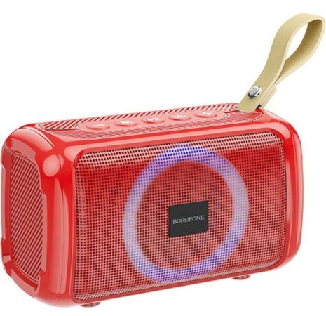 Акустика BOROFONE BR17 Cool Sports BT Speaker |BT5.1, TWS, AUX, FM, TF, USB, 4Hours, 5W red