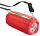 Колонка беспроводная Hoco HC23 |BT5.3, TWS/FM/USB/TF/AUX, 6h| красная со светомузыкой