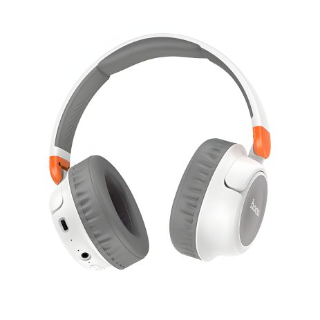 Bluetooth Стерео Гарнітура Hoco W43 | BT5.3, AUX / TF, 25h, Touch Control | Білий Bluetooth Стерео Гарнітура Hoco W43 | BT5.3, AUX / TF, 25h, Touch Control | Білий