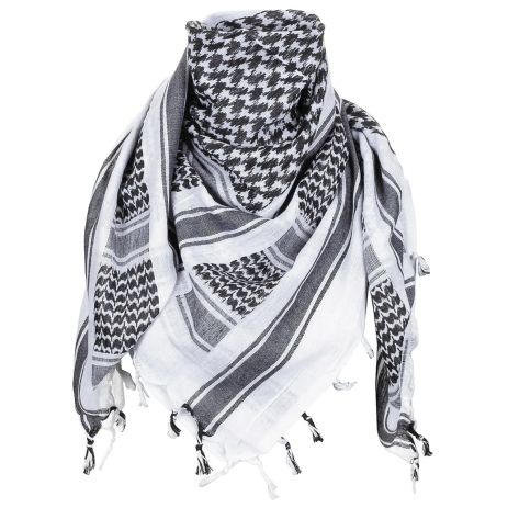 Arafatka Kufi Shamag 115 -110 CM White -Black Mfh Germany