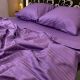 Семейный комплект постельного белья MakSon Elegant Purple, страйп-сатин, 100% хлопок (019-2145210С)