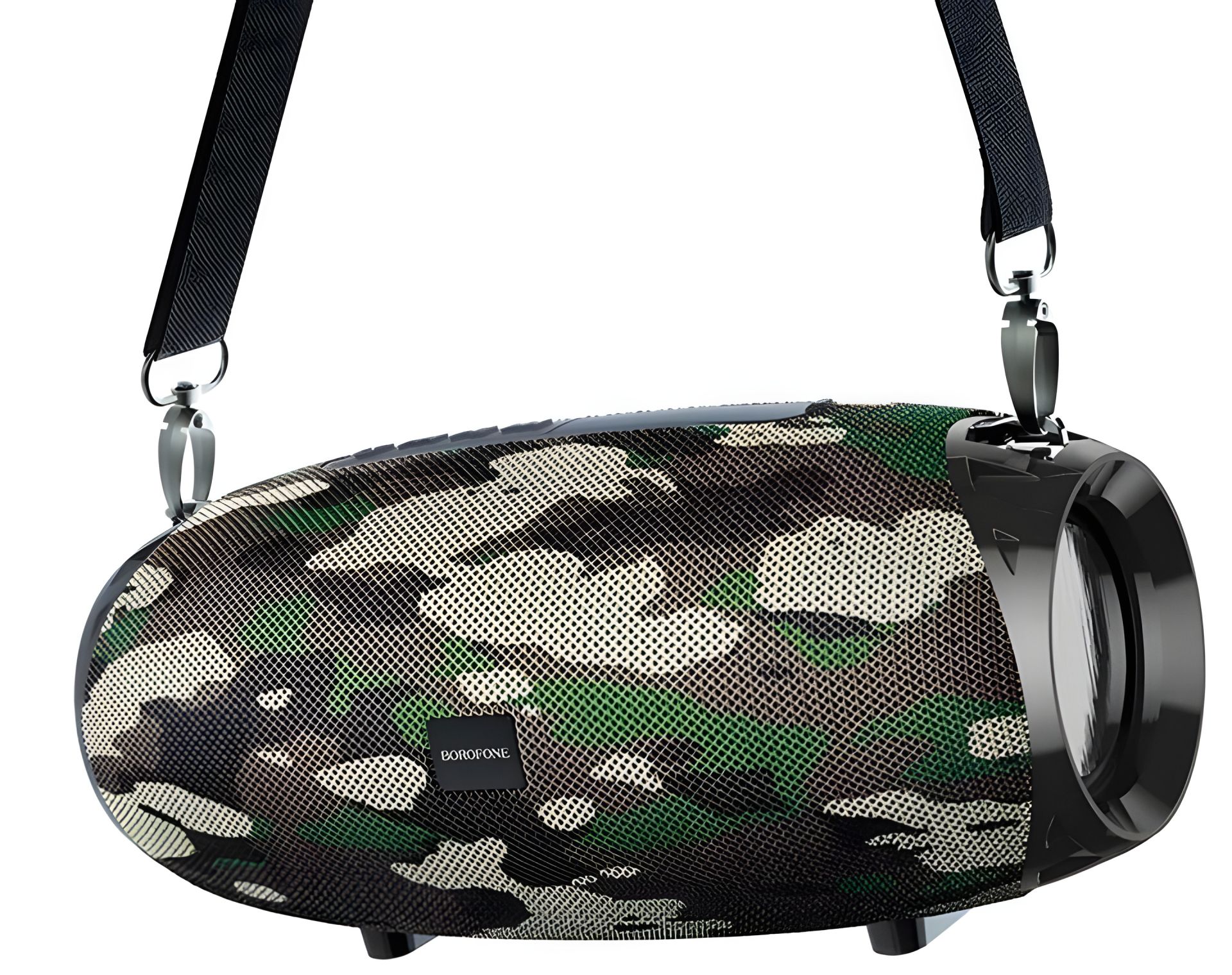 Колонка Borofone BR12 бездротова, BT5.0, AUX, USB, FM, 10W, 1200mAh, 2.5h, зелений камуфляж Колонка Borofone BR12 бездротова, BT5.0, AUX, USB, FM, 10W, 1200mAh, 2.5h, зелений камуфляж