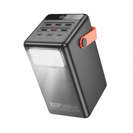 Повербанк Hoco DB03 Max Centurion 65W fully compatible PB/Lamp/100000mAh Black